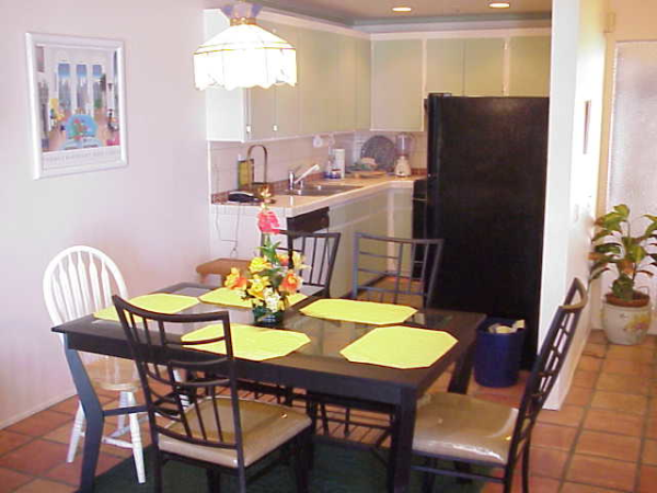 dining room and kitchen